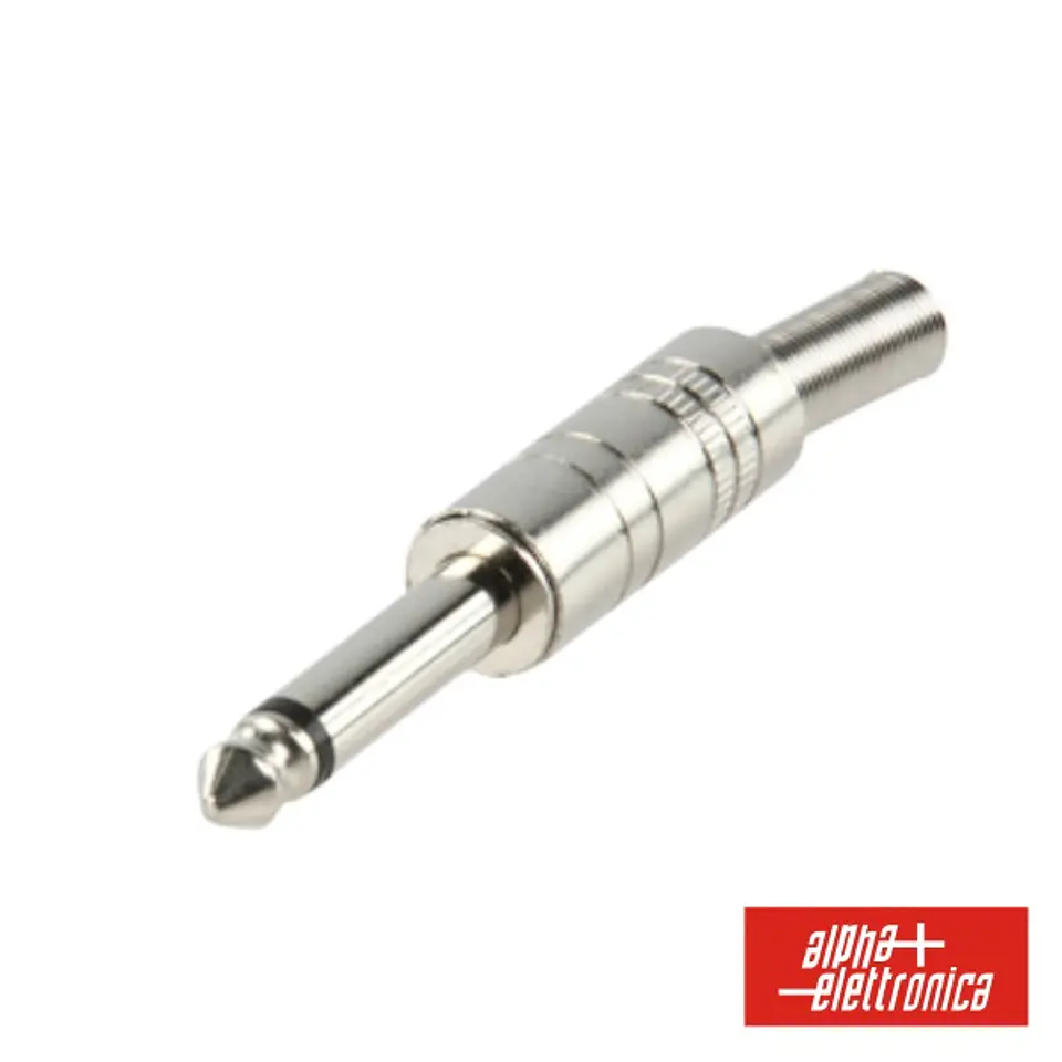 FICHA JACK 6.35MM MACHO MN C/ GUARDA CABO EM MOLA 1