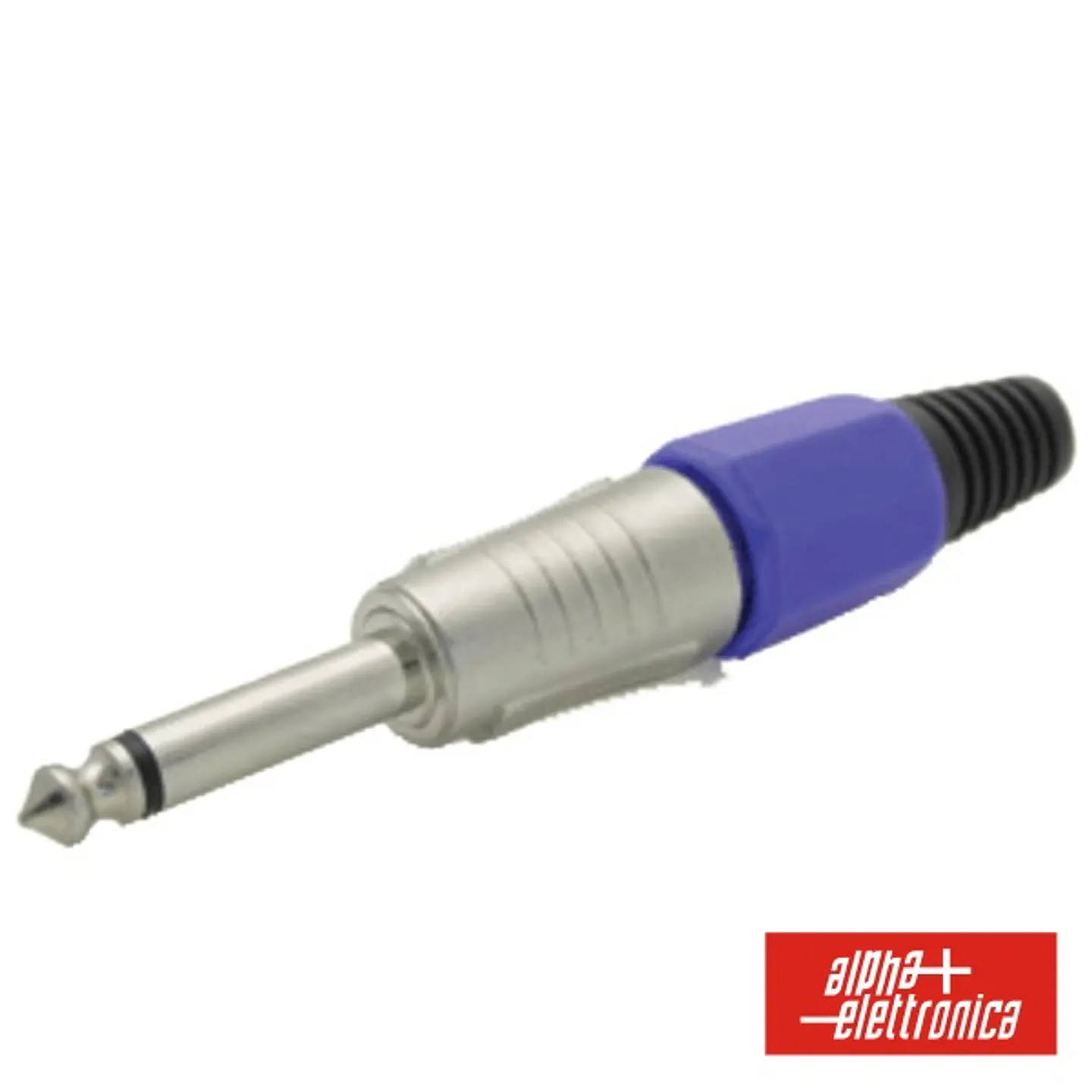 FICHA JACK 6.35MM MACHO AZUL PROFISSIONAL MN 1