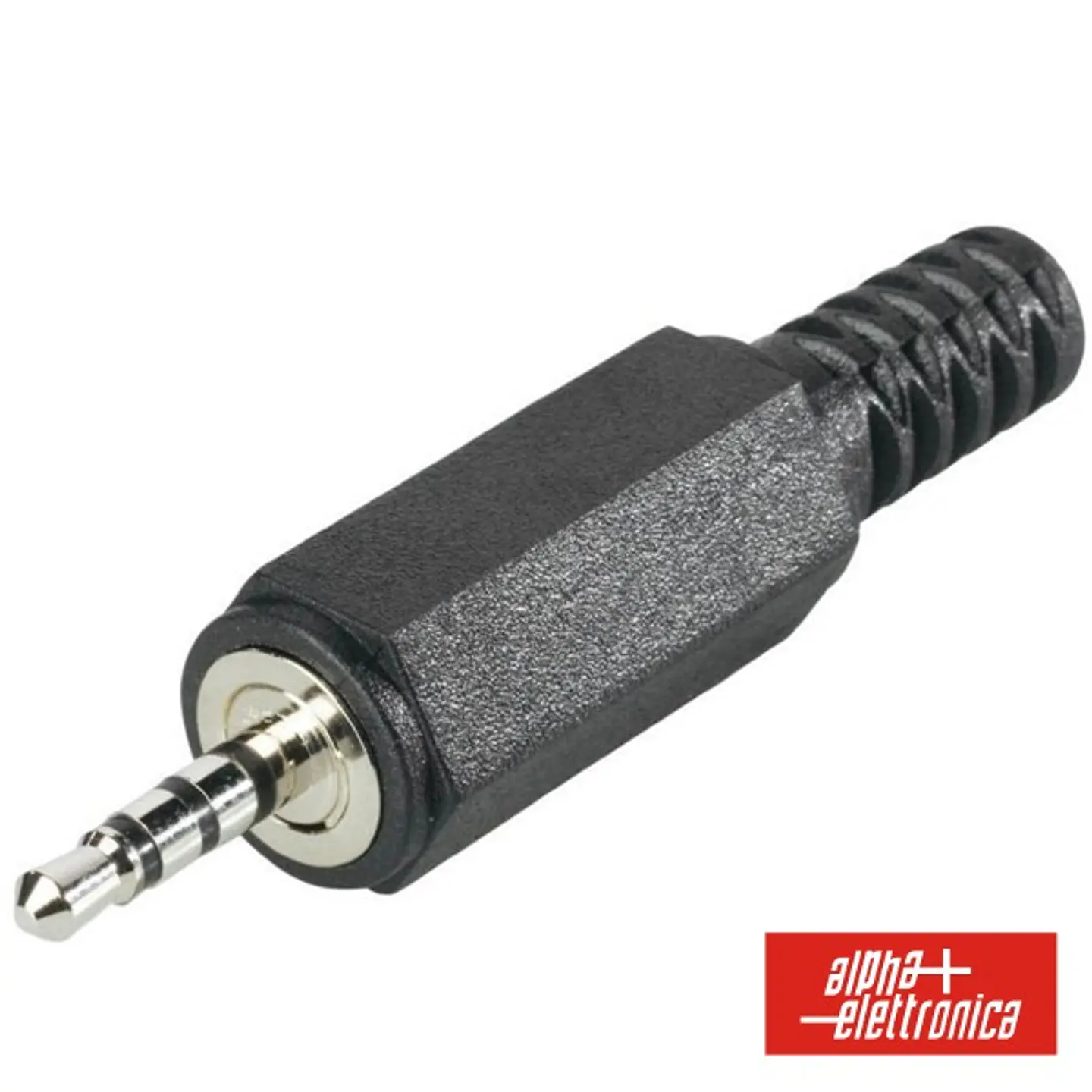 FICHA JACK 2.5MM MACHO VÍDEO 4P C/ PROTEÇÃO P/ SOLDAR 1