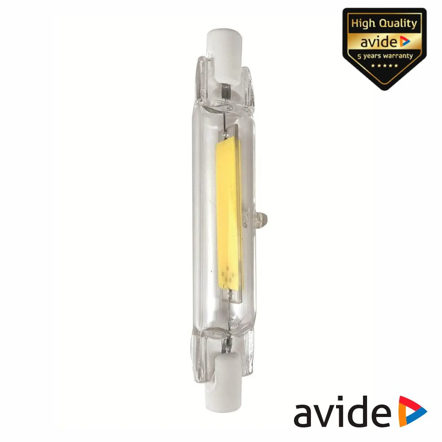 Lâmpada LED COB R7S 78mm 5W 3000K AVIDE 1