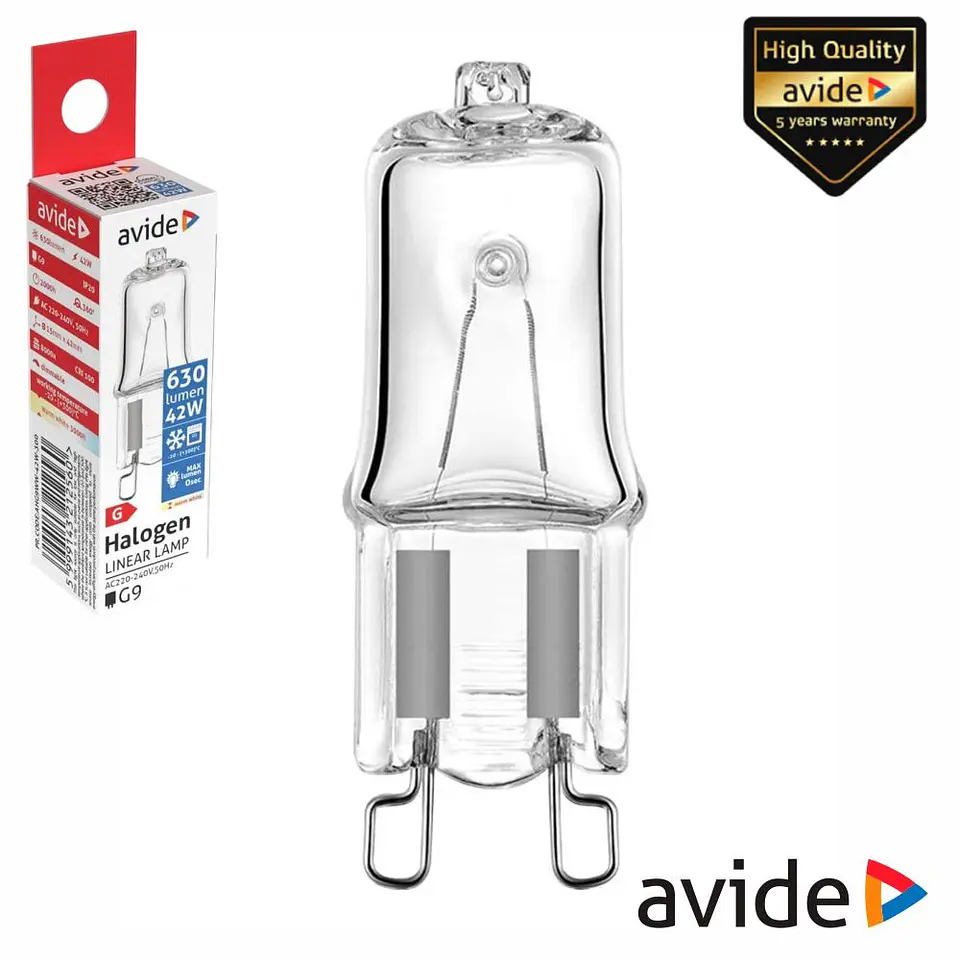 Lâmpada G9 P/ Forno/Frigorífico 42W 230V 300°C AVIDE 1