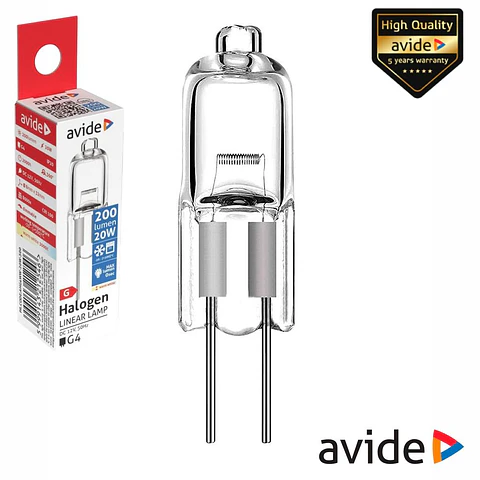 Lâmpada G4 P/ Forno/Frigorífico 20W 12V 300°C AVIDE