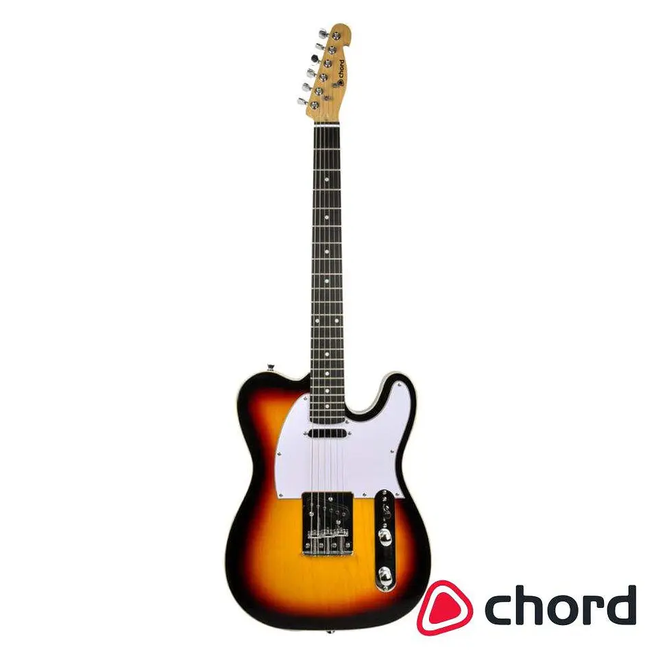 Guitarra Elétrica 2 Pickups Single Coil Sunburst CHORD 1