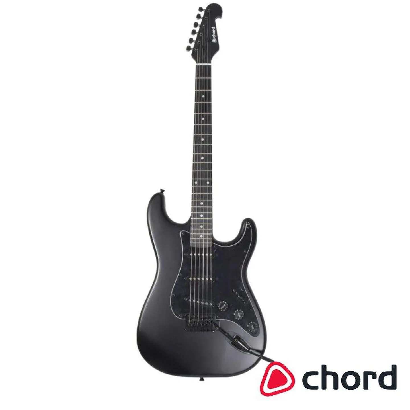 Guitarra Elétrica 3 Pickups Single Coil Preto Mate CHORD 1
