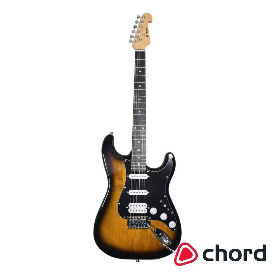 Guitarra Elétrica Pickups H-S-S Tobacco Sunburst CHORD 1