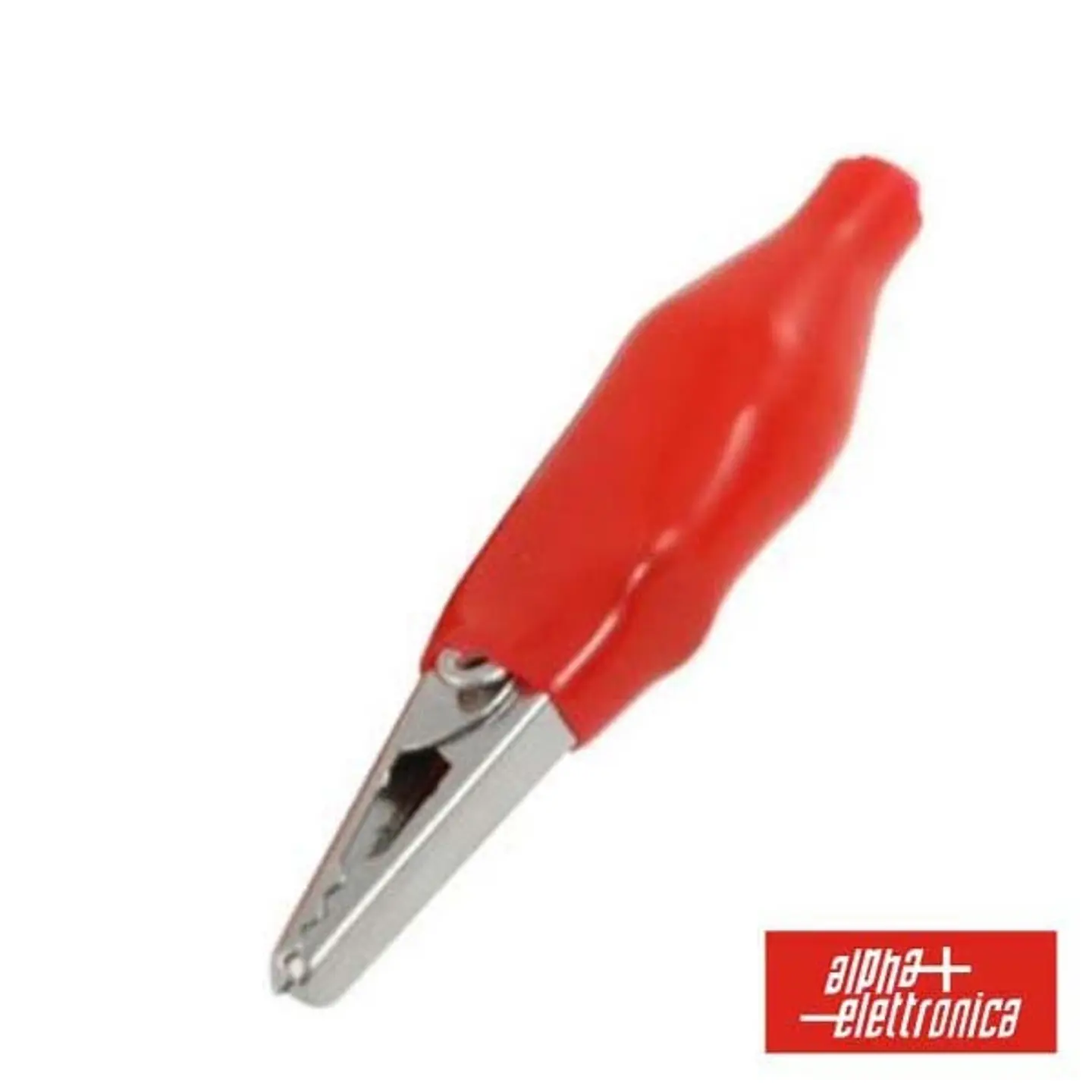 PINÇA CROCODILO 4MM ISOLADA VERMELHA 1