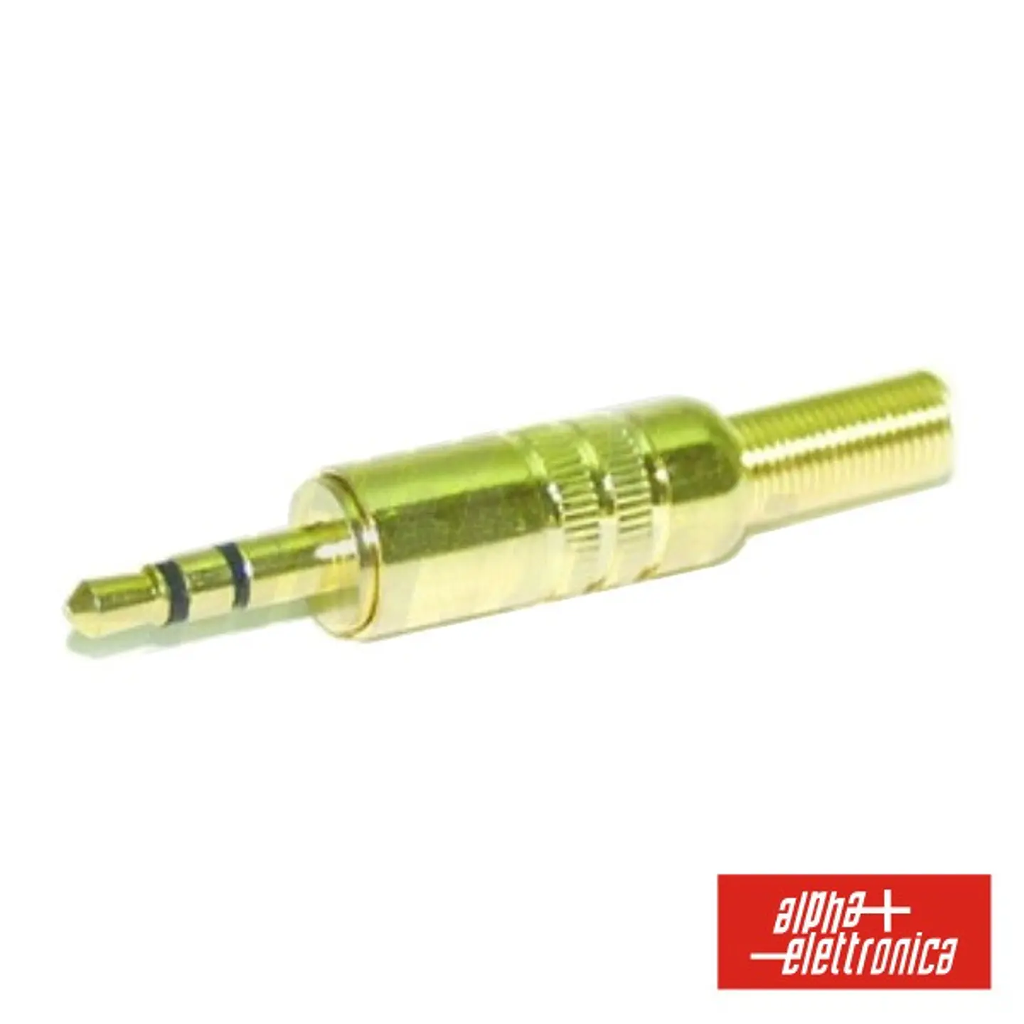 FICHA JACK 3.5MM MACHO STÉREO C/ PROTEÇÃO DOURADO 1
