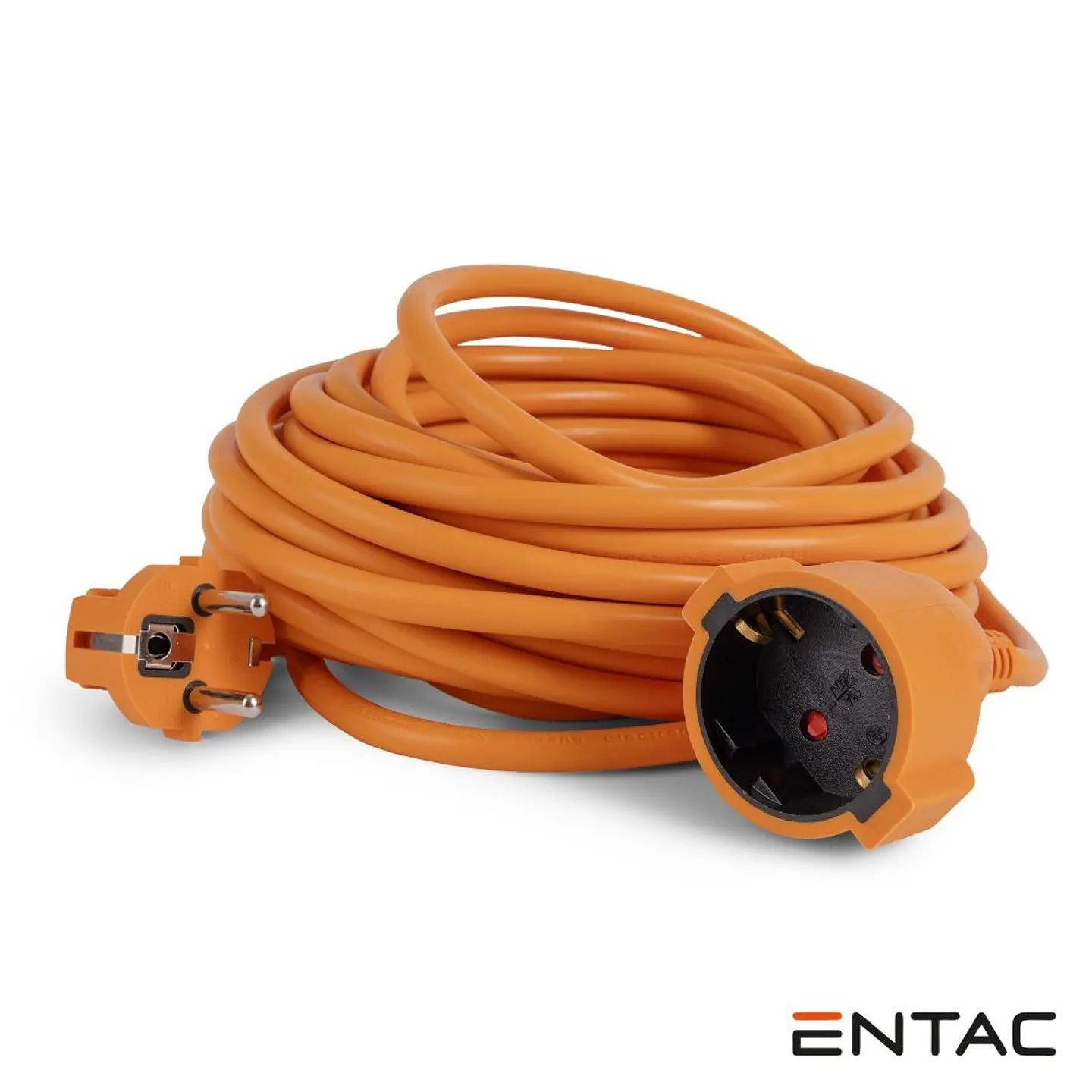 Extensão Elétrica 1x Schuko 3G1.5 10m Laranja ENTAC 1