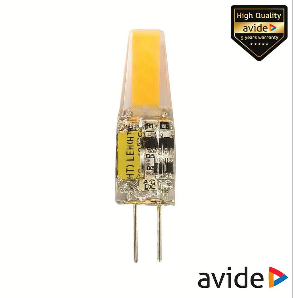Lâmpada LED G4 Silicone 1.2W 12V 4000K 120lm AVIDE 1
