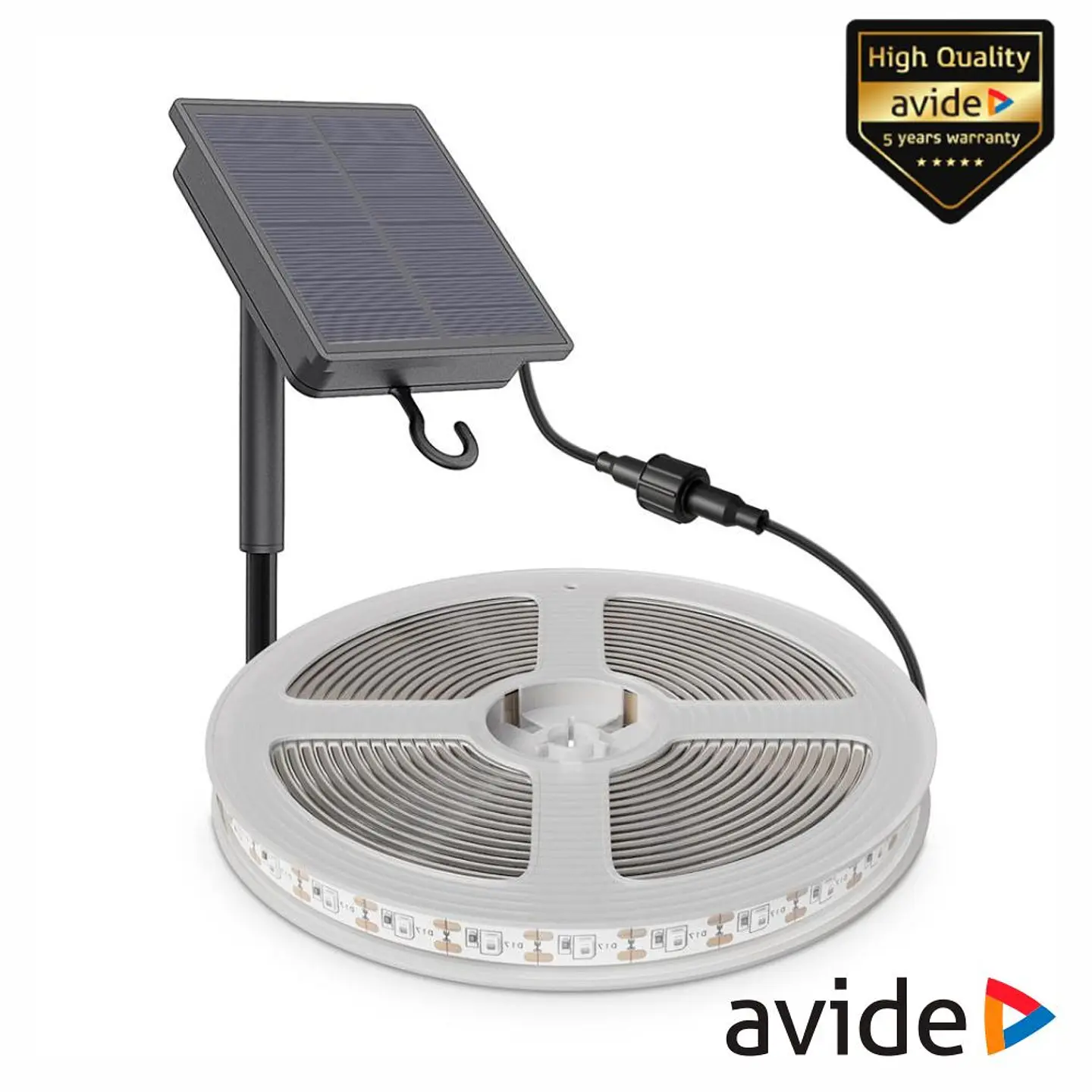 Fita LED Solar RGB 5m IP65 C/ Comando AVIDE 1