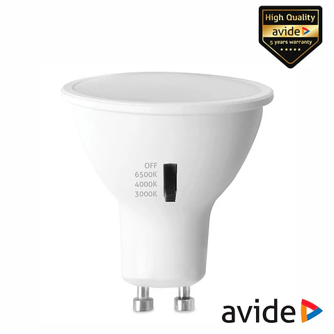 Lâmpada LED GU10 CCT 7W 630lm 120º AVIDE