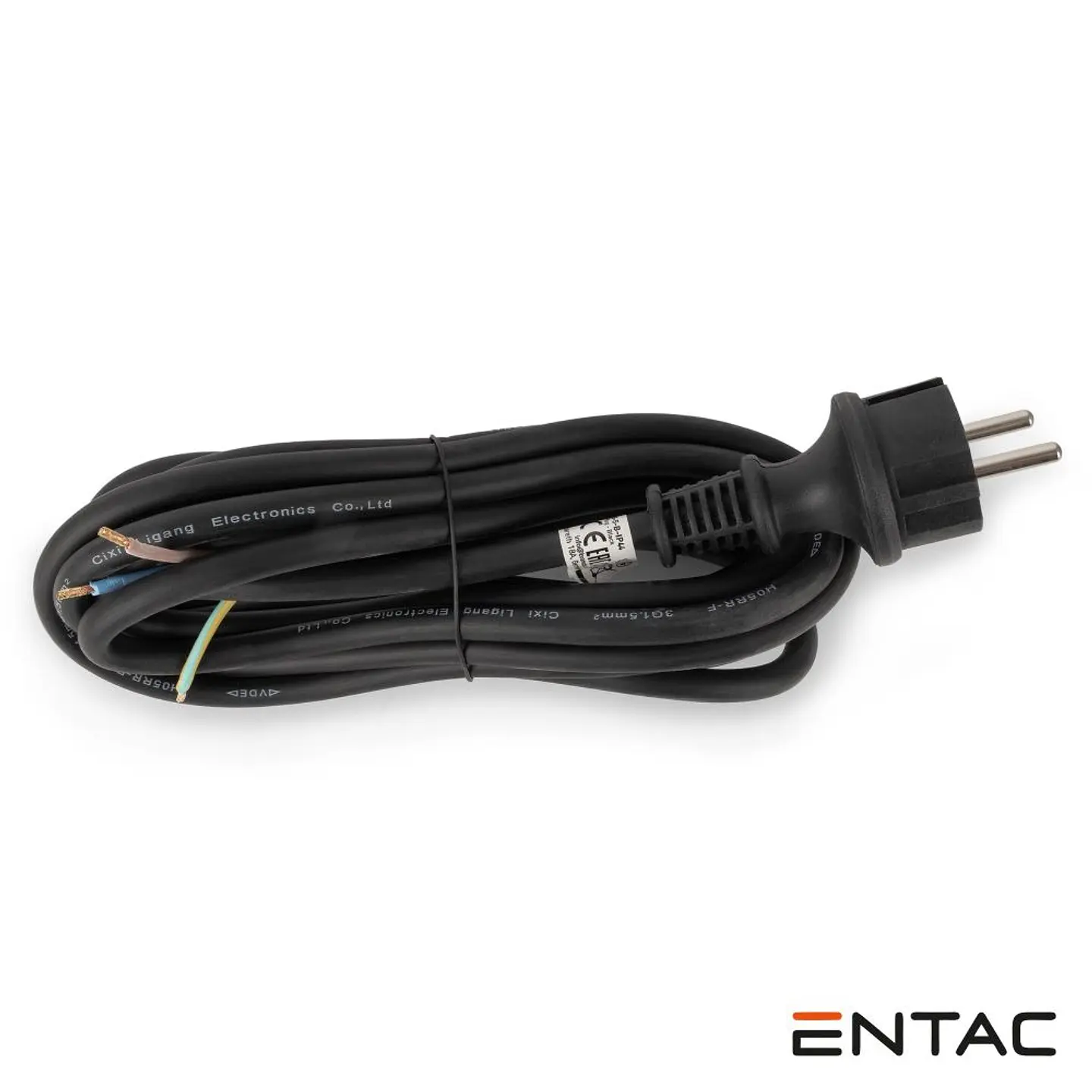 Cabo Alimentação Schuko Macho H05RR-F 3G1.5 5m IP44 ENTAC 1
