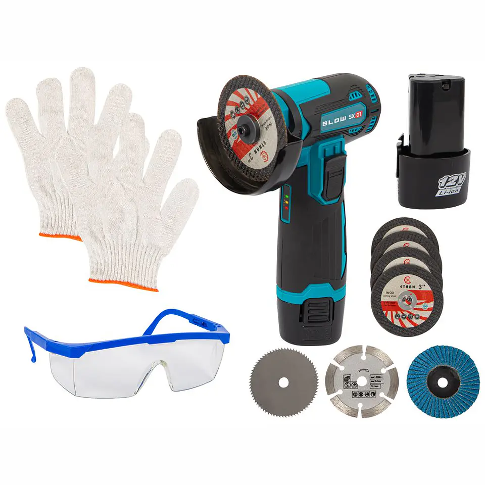 Kit Completo Rebarbadora S/ Fios 12V 78mm BLOW 1