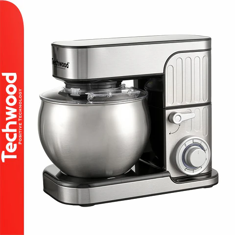 Batedeira Elétrica 1300W C/ Taça Inox 6L TECHWOOD