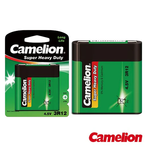 PILHA ZINCO-CARVÃO 3R12 PLANA 4.5V 2700MA BLISTER CAMELION