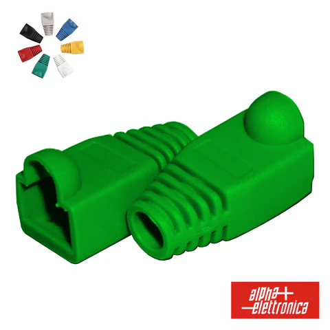 CAPA PROTECTORA P/ CONECTOR RJ45 VERDE