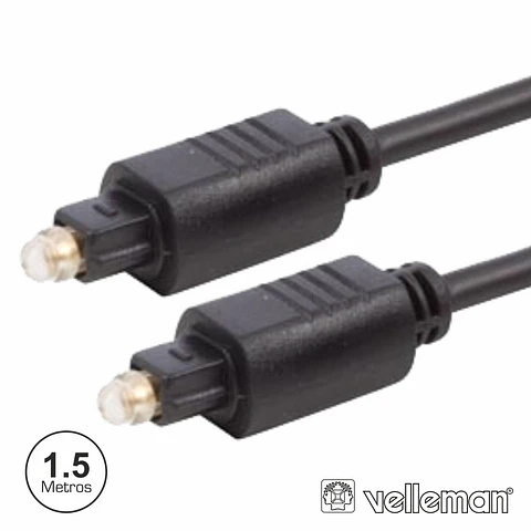 CABO FIBRA ÓPTICA TOSLINK-TOSLINK M/ M 1.5M VELLEMAN
