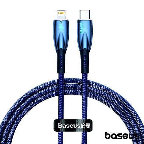 Cabo USB-C Macho P/ Lightning Macho 1m PD 20W Glimmer BASEUS