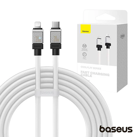 Cabo USB-C / Lightning Macho 20W PD 2m Coolplay BASEUS