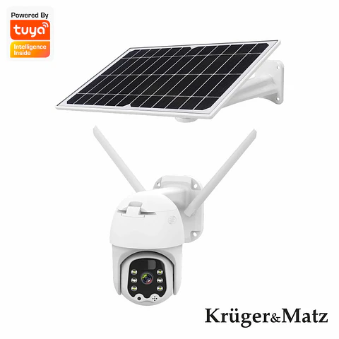 Câmara Vigilância IP FHD Wifi C/ Painel Solar Kruger Matz