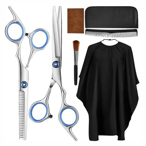 Conjunto de 7 Acessórios Para Barbeiro
