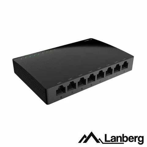 Switch de Rede Ethernet 1GB/s 8 Portas RJ45 LANBERG