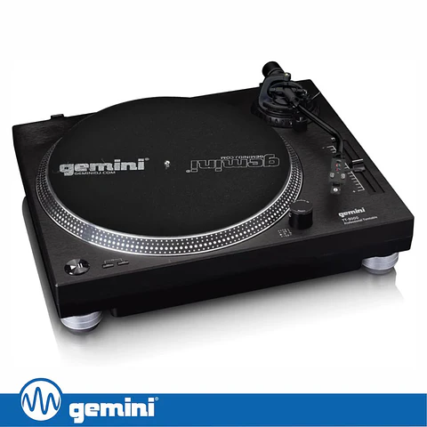 Gira-Discos 33/45/78RPM Preto GEMINI