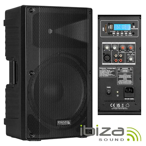 Coluna Amplificada 10" 300Wmáx BT/TWS IBIZA