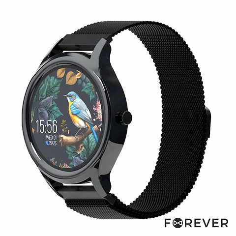 SmartWatch P/ Android iOS Preto ForeVive3 Preto FOREVER