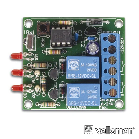 KIT RECEPTOR IR DE 2 CANAIS VELLEMAN