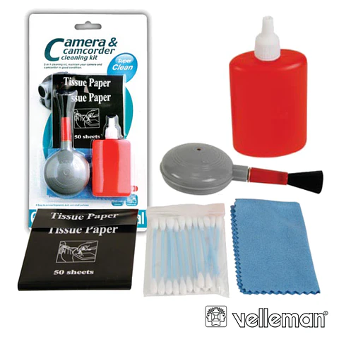 KIT DE LIMPEZA P/ CÂMARAS VELLEMAN