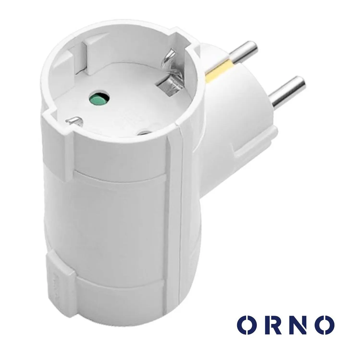 Ficha Elétrica Adaptadora 2x Schuko 16A 3680W Branca ORNO 1