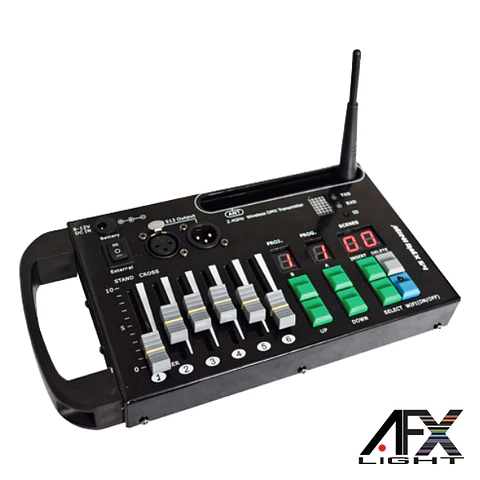 CONTROLADOR DMX 2.4GHZ 54 CANAIS 500M AFXLIGHT