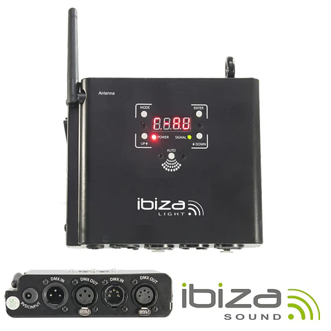 Sistema Transmissão DMX 2.4ghz 100m IBIZA