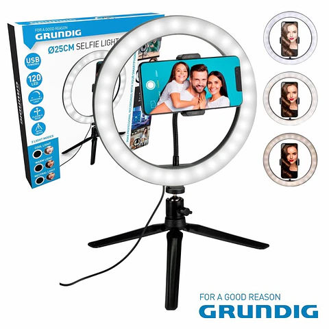 Ring Light Candeeiro de Estúdio 10" GRUNDIG