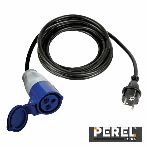 CABO ADAPTADOR C/ TOMADA SCHUKO E FICHA CEE 3CM PEREL