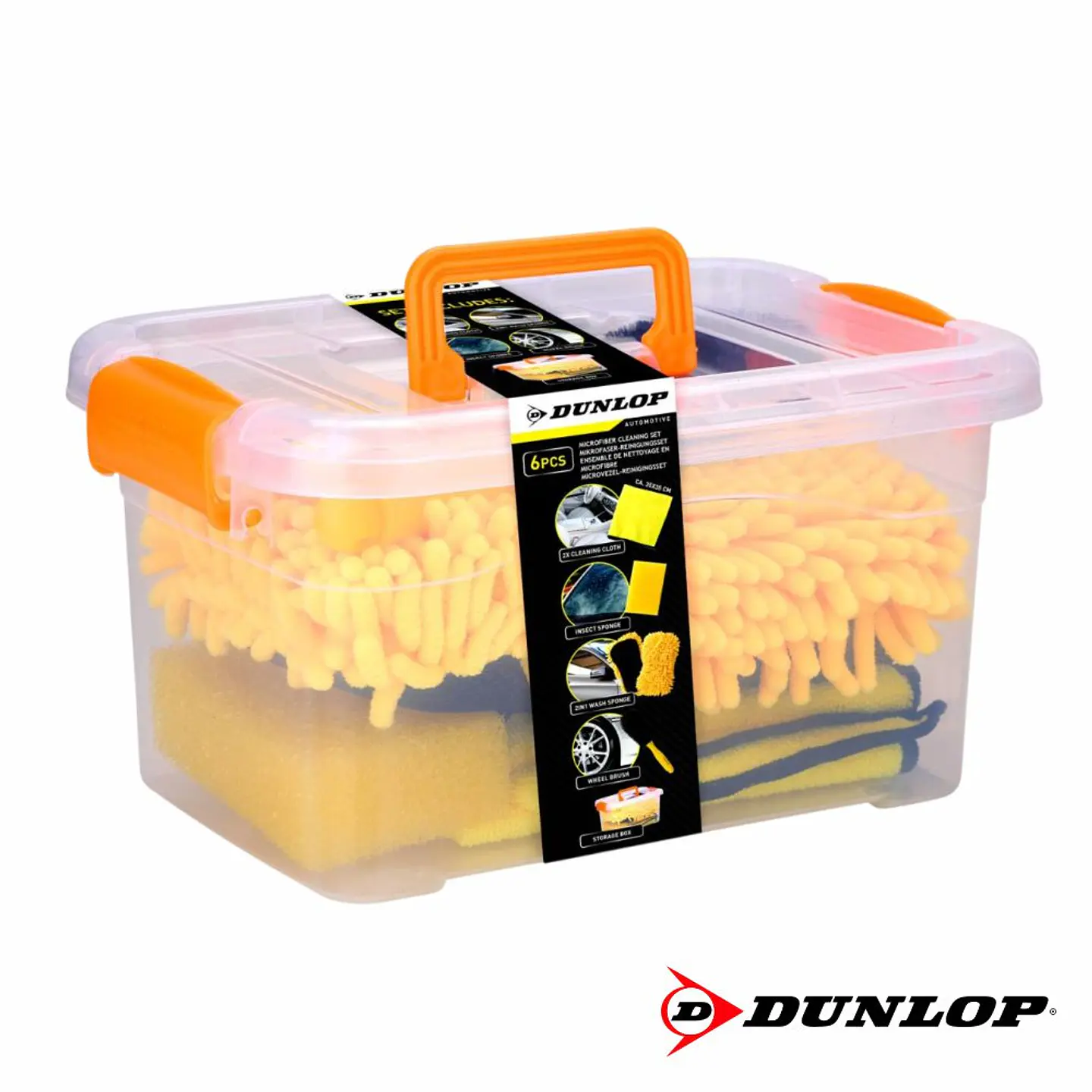 Conjunto de Limpeza Automóvel em Caixa de Arrumação DUNLOP 1