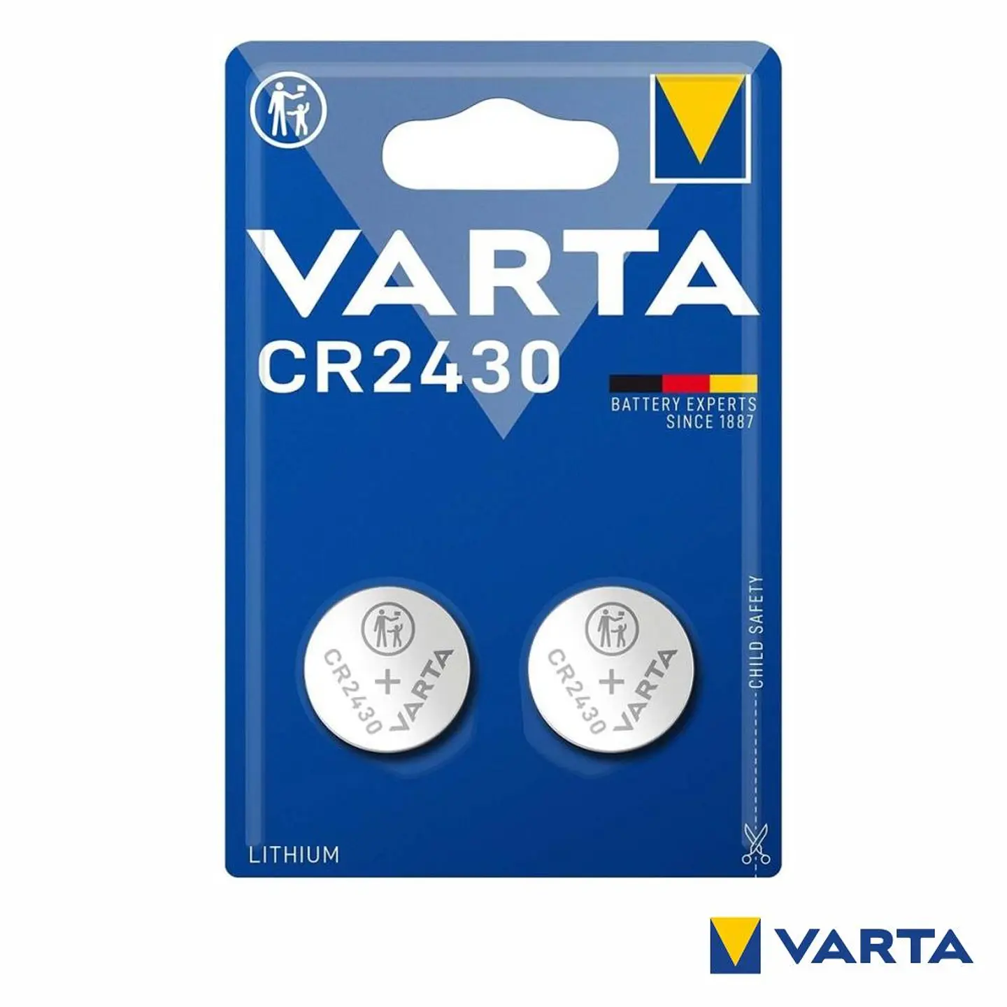 Pilha Lítio Botão CR2430 3V 2x Blister VARTA 1