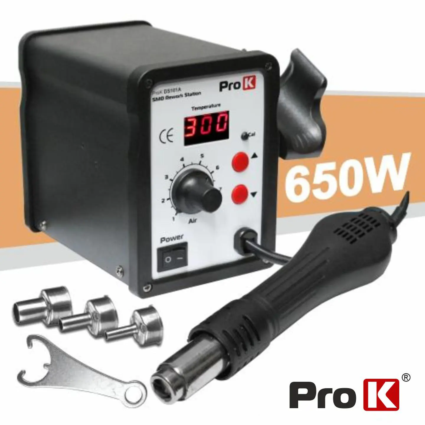 ESTAÇÃO DE DESSOLDAR SMD AR QUENTE 650W PROK 1