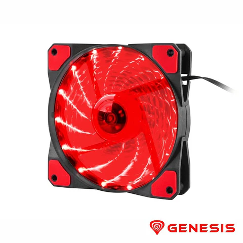 Cooler HYDRON 120 120mm Vermelho GENESIS