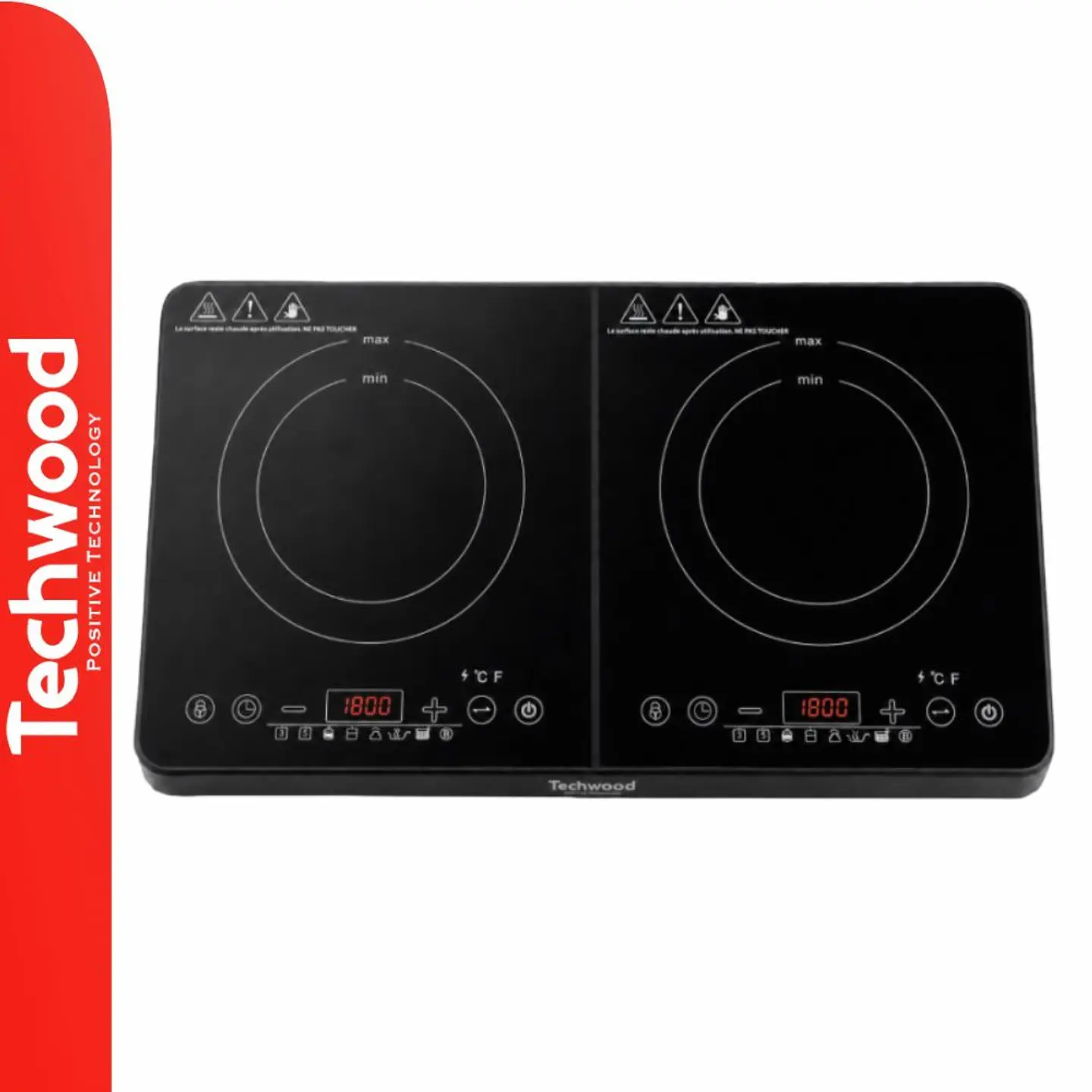 Placa de Indução Dupla 3500W TECHWOOD 1