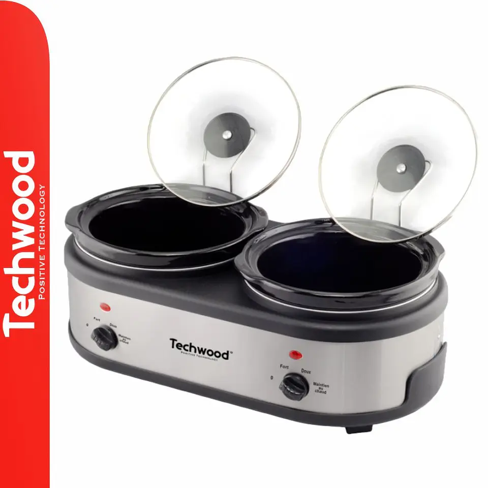 Panela Elétrica Dupla 2x2.5L 280W TECHWOOD 1