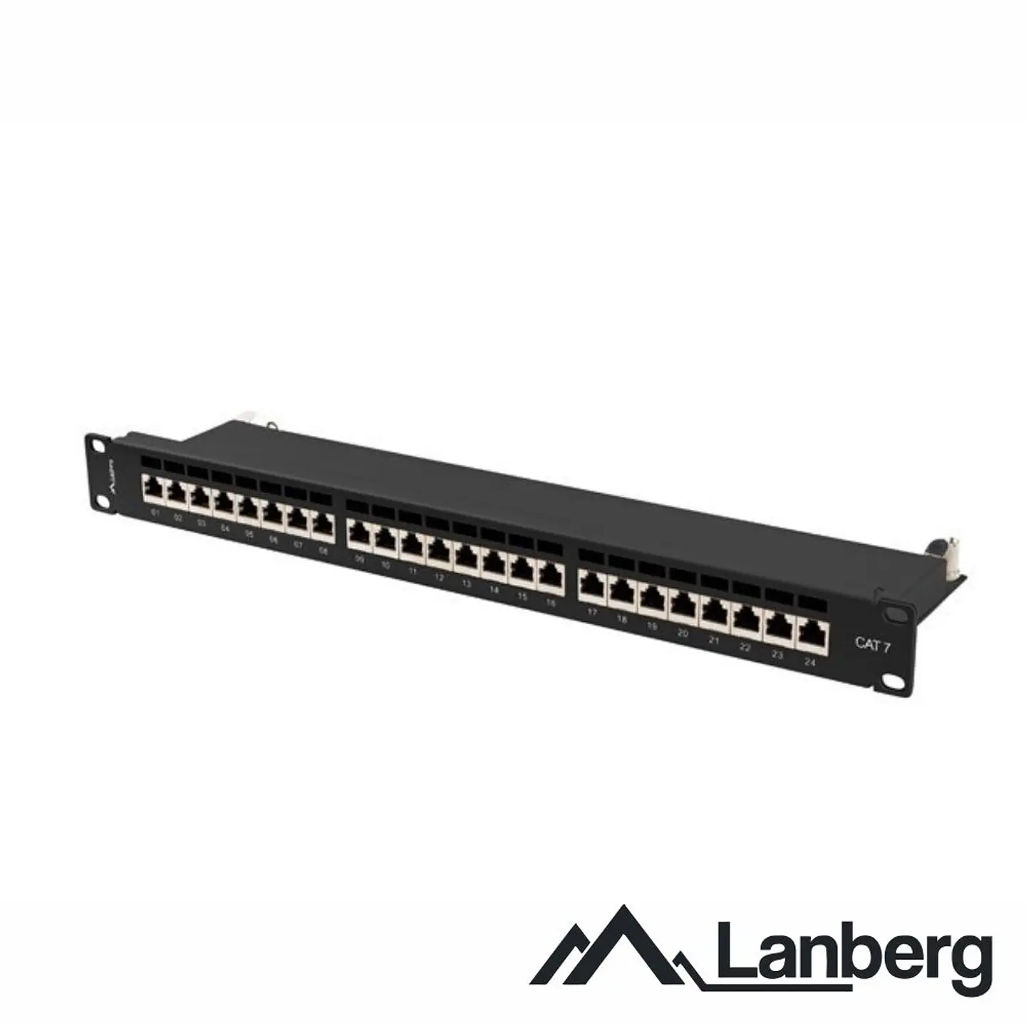 Patch Painel 24 Portas Blindado RJ45 CAT7 1U 19