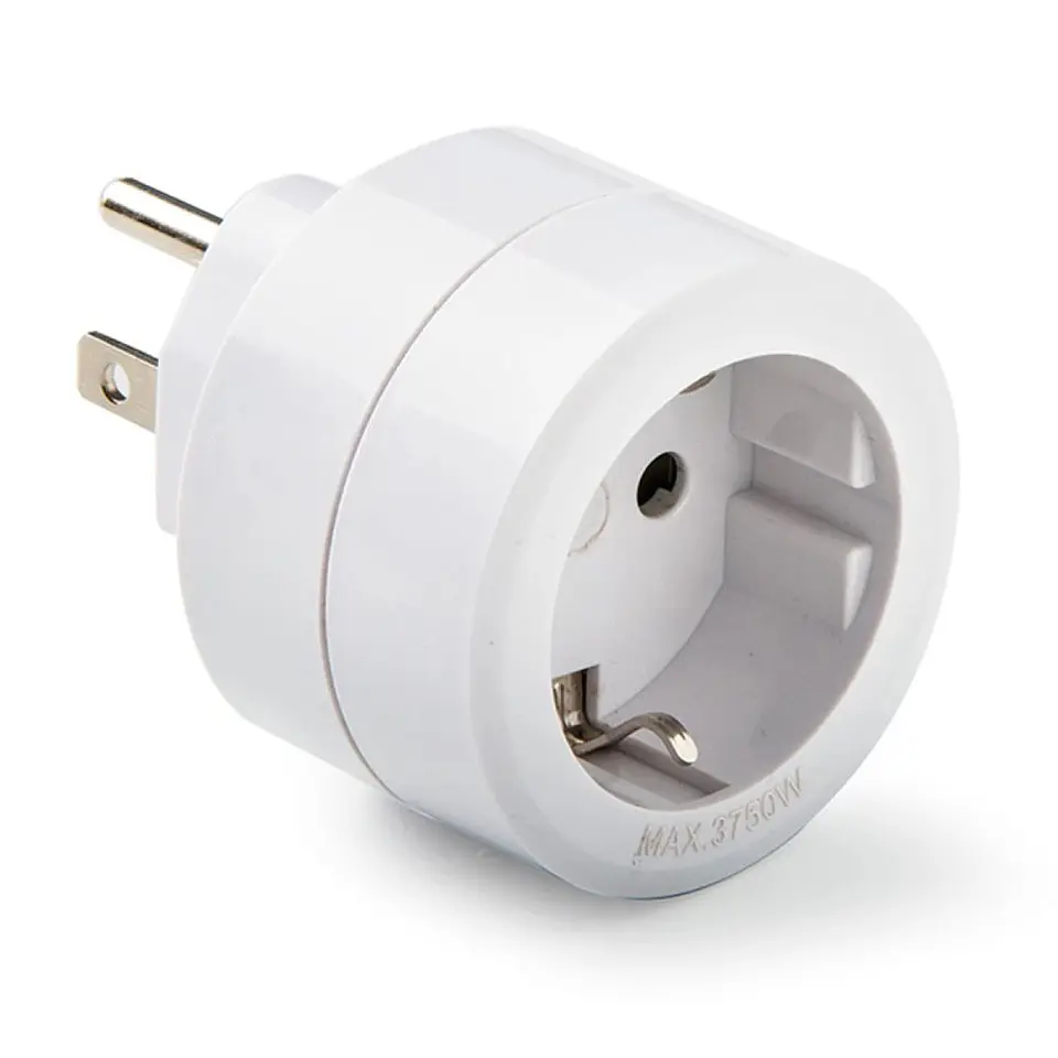 Ficha Adaptadora Viagem Americana / Schuko 15A 1