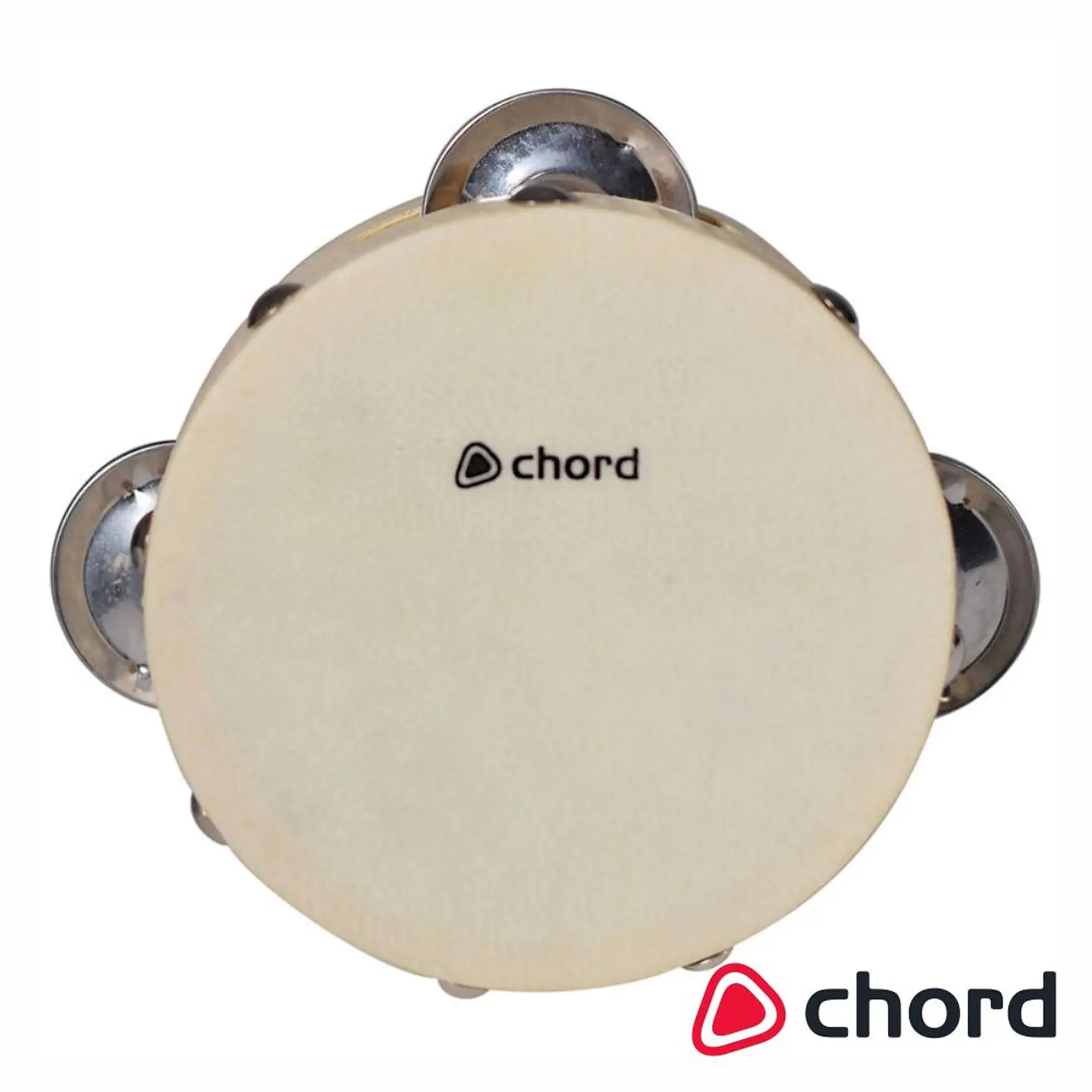 Pandeireta Madeira C/ Pele Natural 10cm CHORD 1