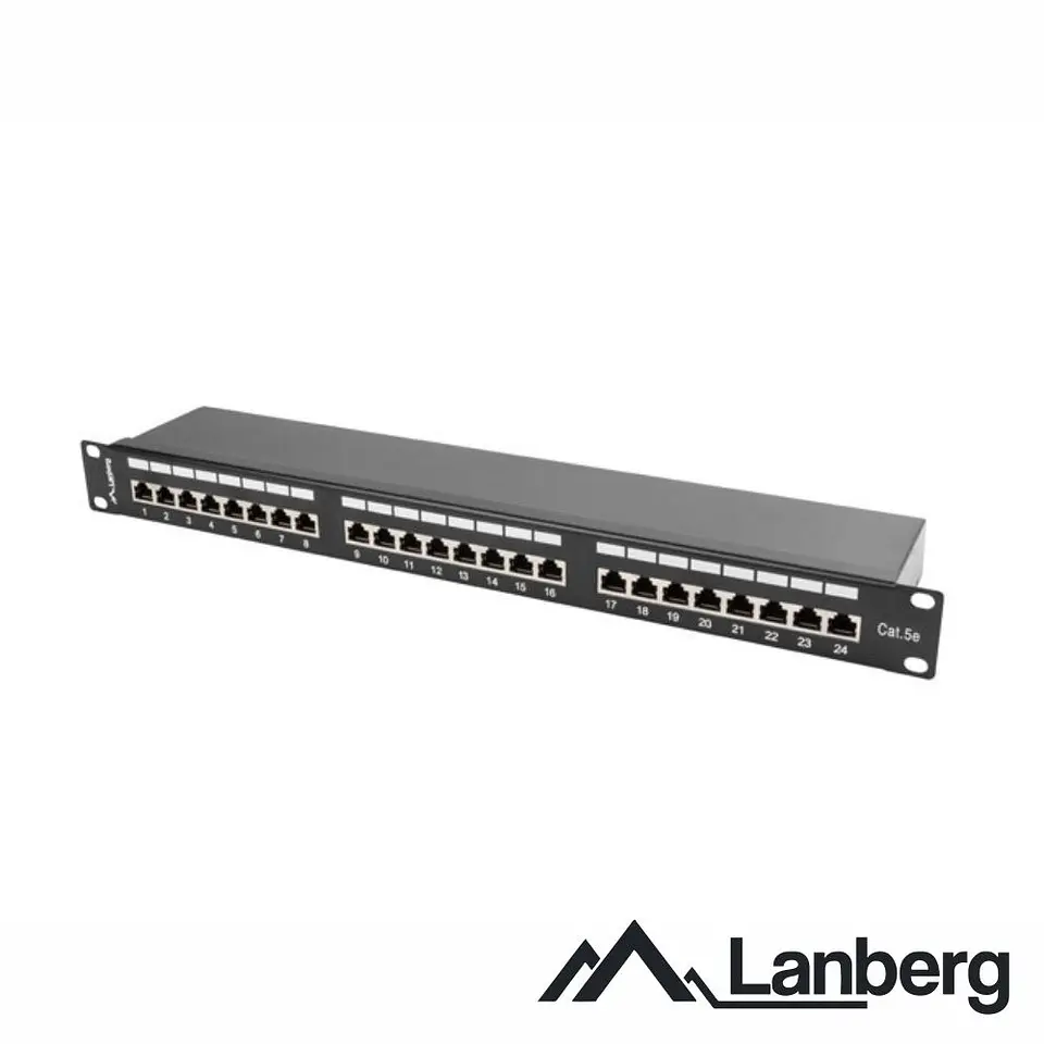Patch Panel 24 Portas RJ45 CAT5E 1U 19
