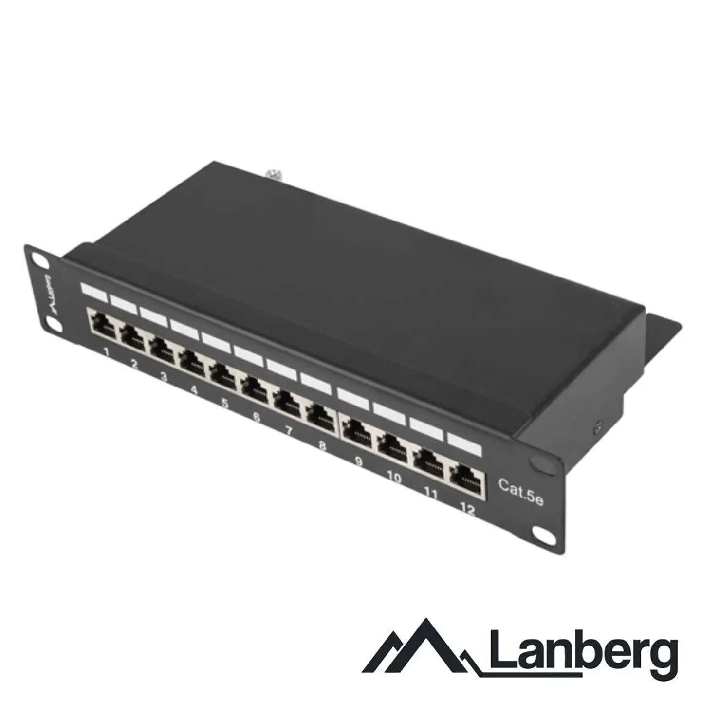 Patch Panel 12 Portas Blindado RJ45 CAT5E 1U 10