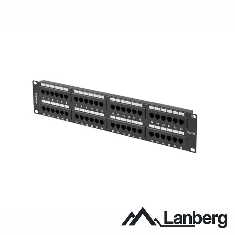 Patch Panel 48 Portas RJ45 CAT5E 2U 19