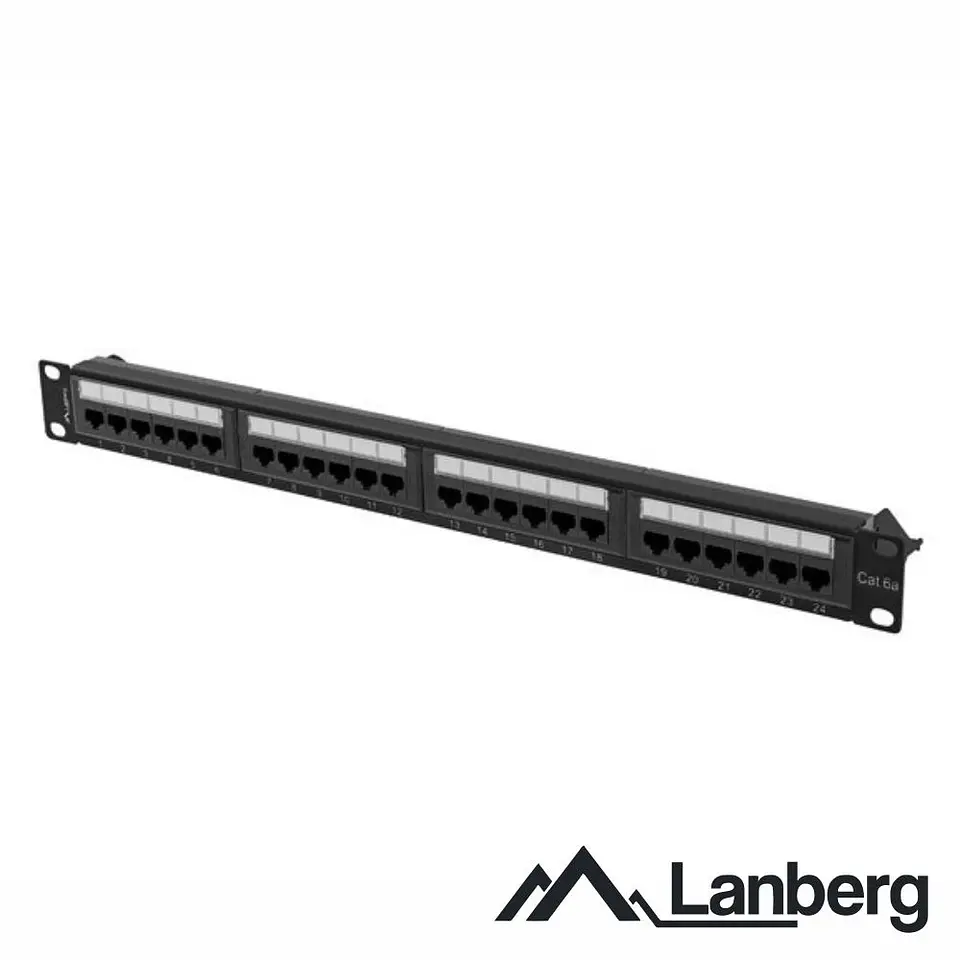 Patch Panel 24 Portas RJ45 CAT6A 1U 19
