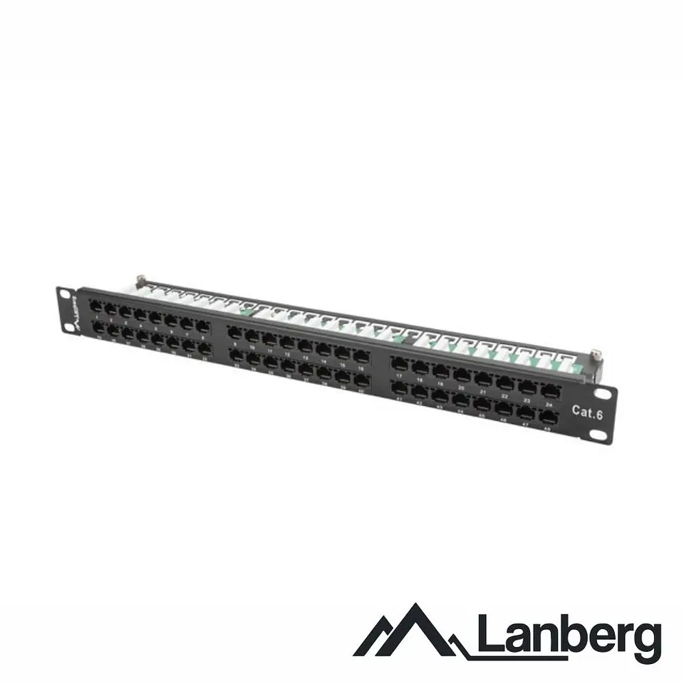 Patch Panel 48 Portas RJ45 CAT5E 2U 19